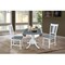 International Concepts Square 42 in Dual Drop Leaf Table, 2 San Remo Side Chairs, White/Heather Gray, 42 in W, 42 in L, Wood K05-42DP-C10P - alternate 7